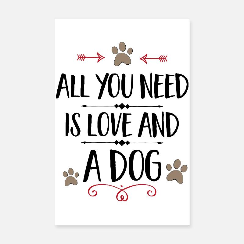 chien Poster 20 x 30 cm