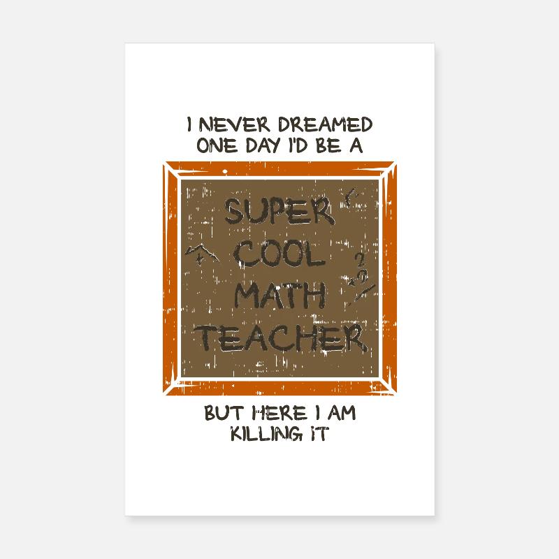 mathematics - Poster 8" x 12" (20x30 cm) - white