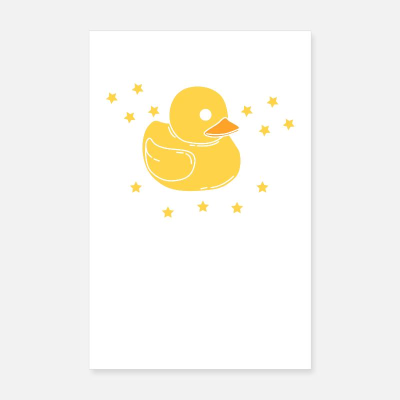 Bath Duck Poster 8" x 12" (20x30 cm)