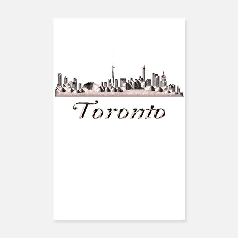 Toronto - Poster 20 x 30 cm - blanc