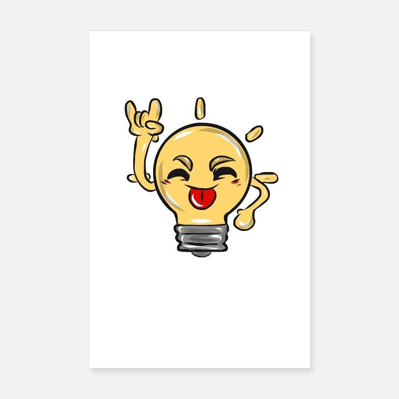 Ampoule à incandescence Poster 20 x 30 cm