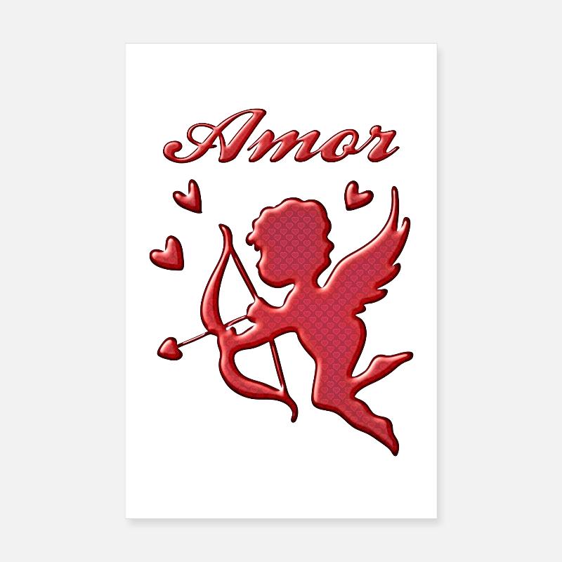 Amor - Poster 20x30 cm - Weiß