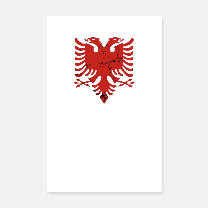 Aigle albanais « Drapeau albanais » Poster 20 x 30 cm