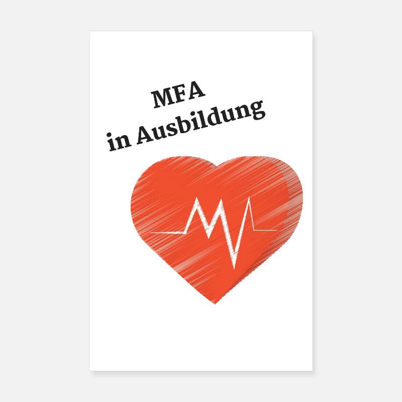 Cadeau du bureau du médecin assistant de formation du MFA Poster 20 x 30 cm