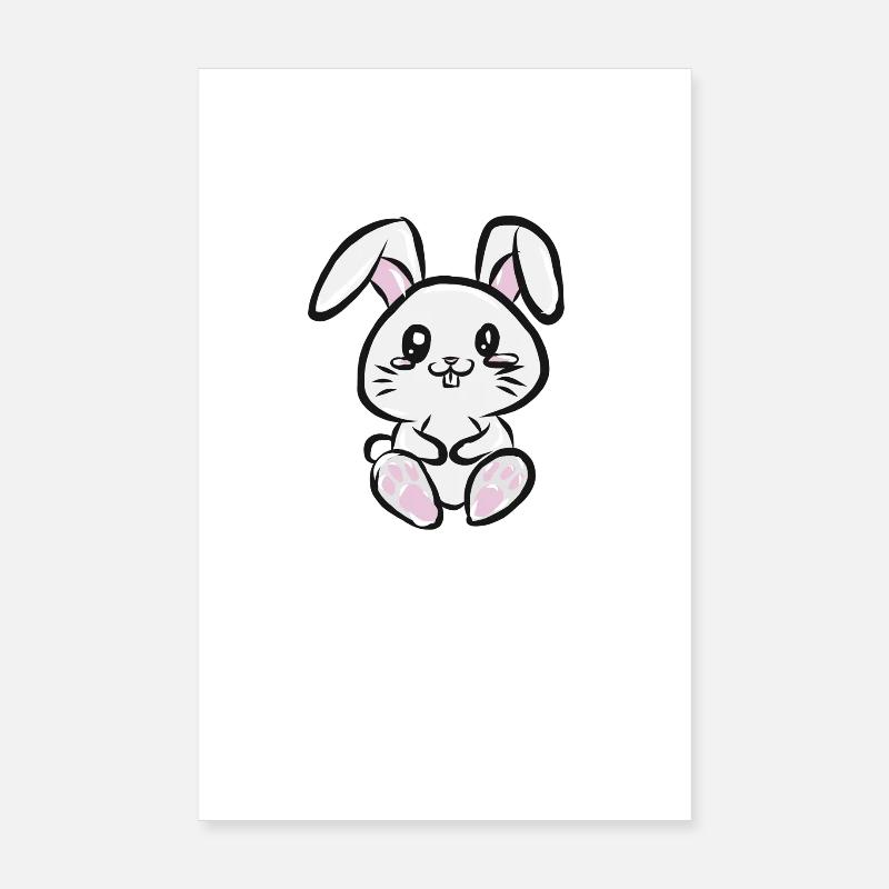 Hare Poster 8" x 12" (20x30 cm)