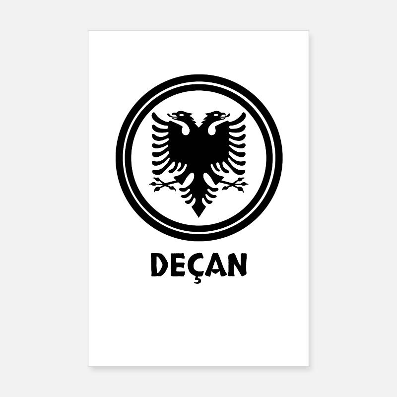 Albania Flag "Decan" Poster 8" x 12" (20x30 cm)