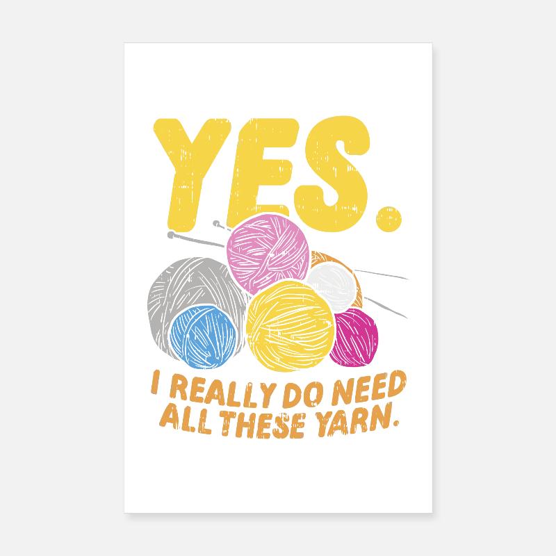 Knit Poster 8" x 12" (20x30 cm)