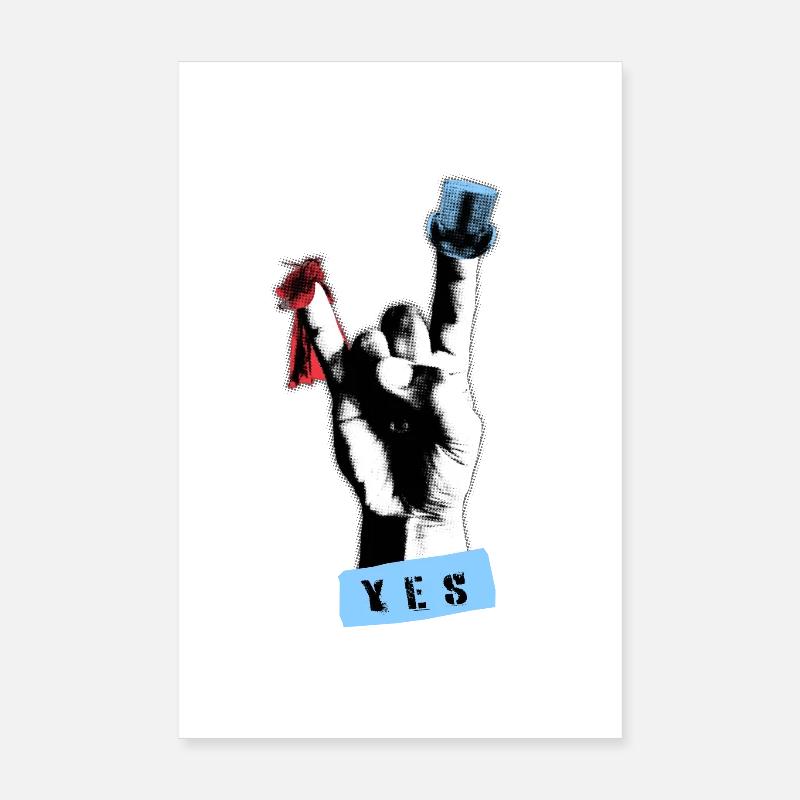 Chemise de mariage à la main Rock n Roll Poster 20 x 30 cm