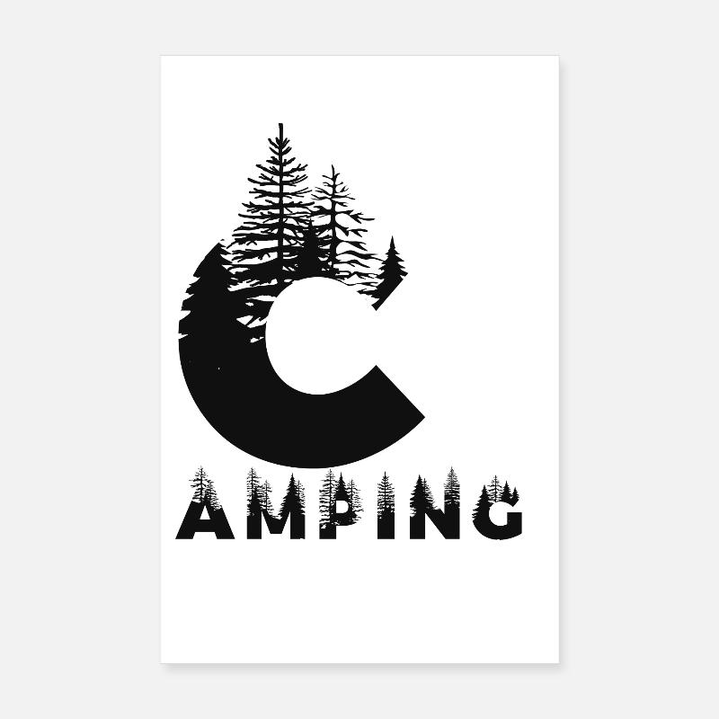 camping Poster 20 x 30 cm