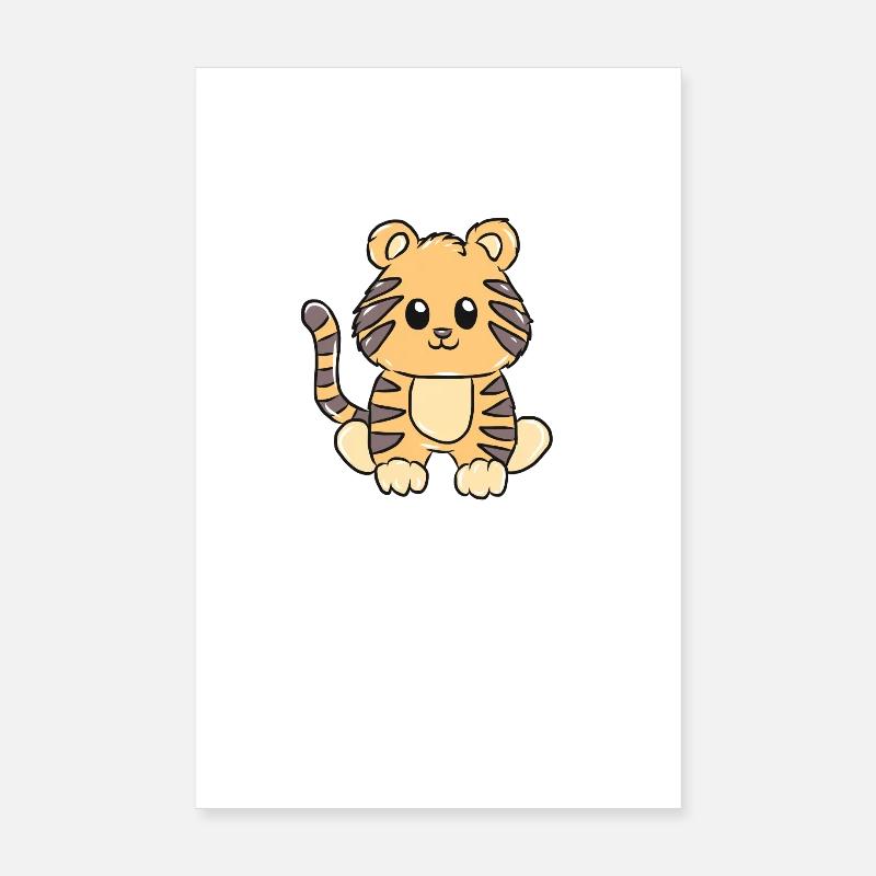 tiger Poster 8" x 12" (20x30 cm)