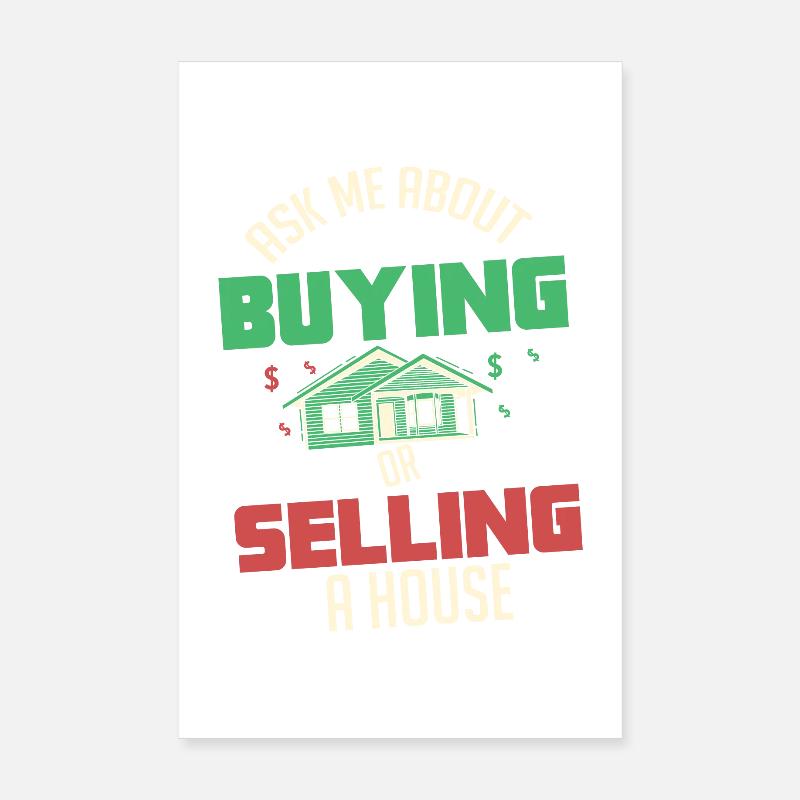 Agents immobiliers Poster 20 x 30 cm