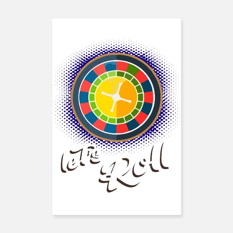 Lebendige Roulette-Inspiration Poster 20x30 cm