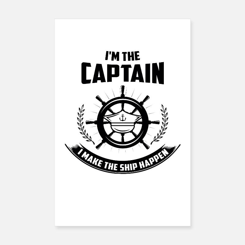 Boot - I'm The Captain Poster 20x30 cm