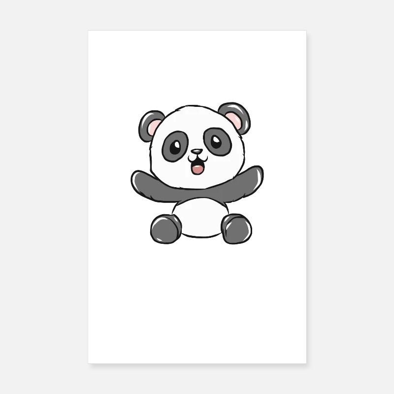 Panda Poster 20x30 cm