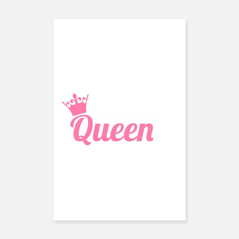 Poker Queen - Poster 8" x 12" (20x30 cm) - white