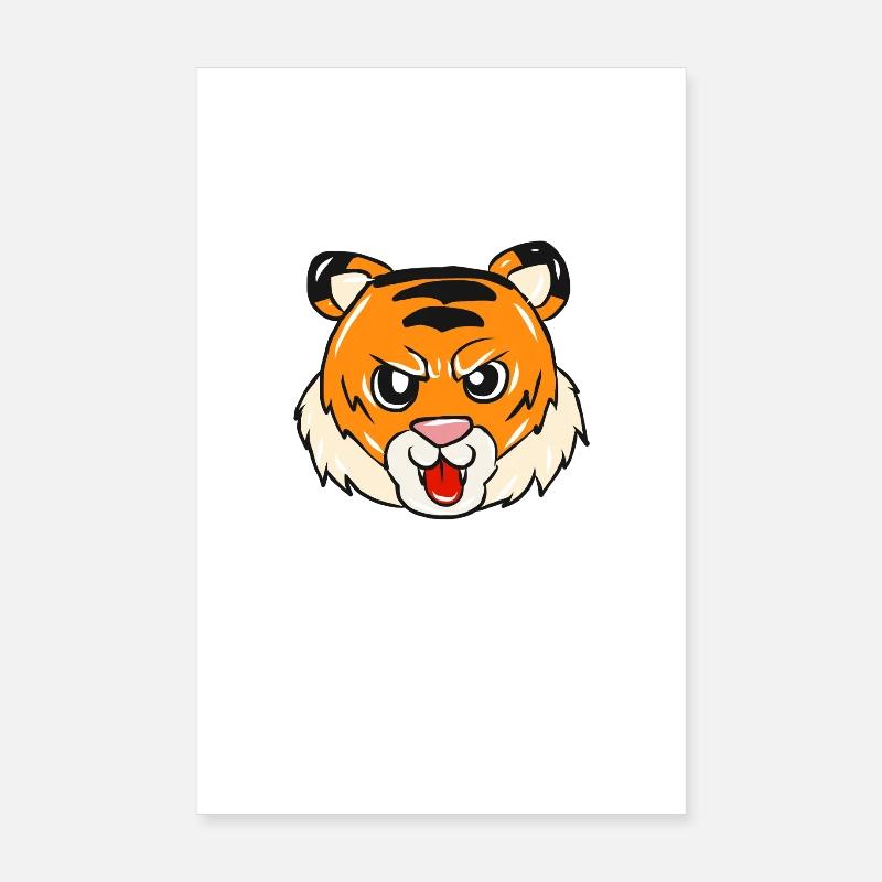 tiger Poster 8" x 12" (20x30 cm)