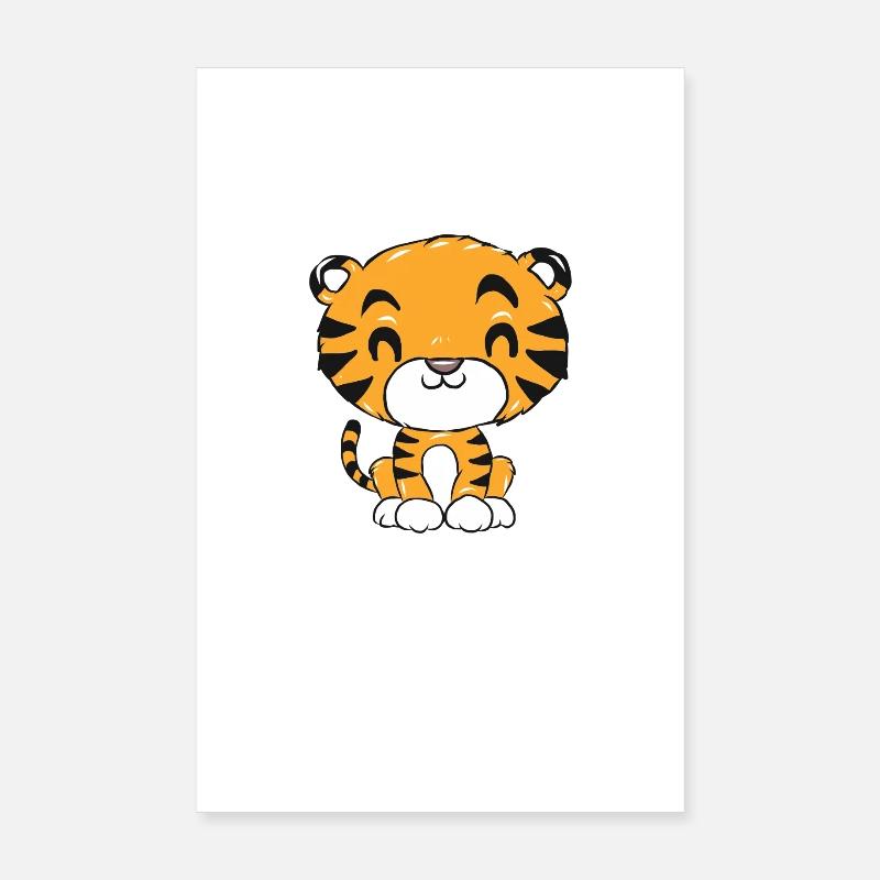 tiger Poster 8" x 12" (20x30 cm)