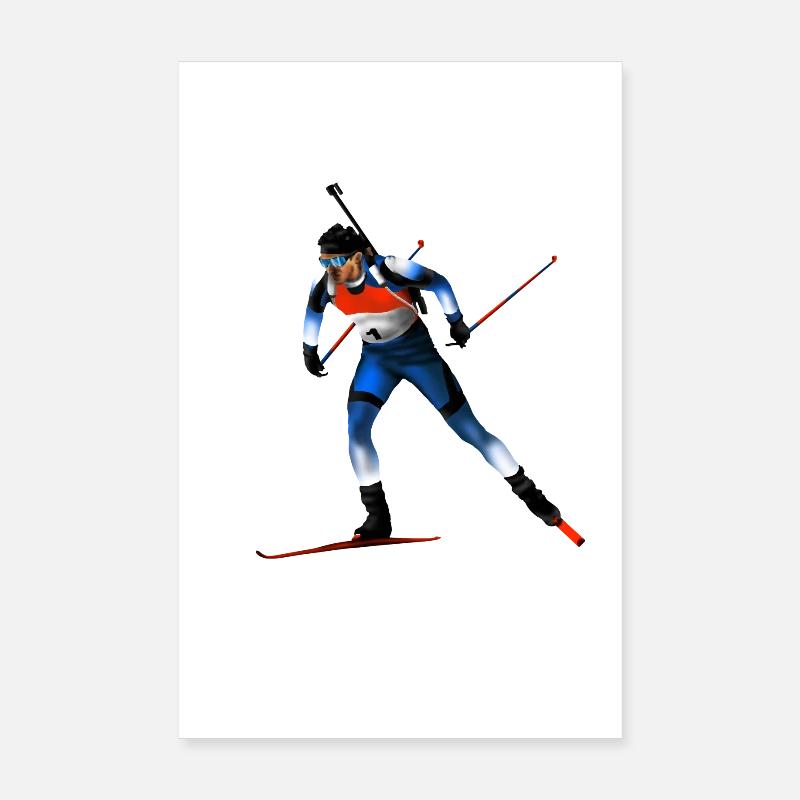 Fallschirm - Poster 20x30 cm - Weiß