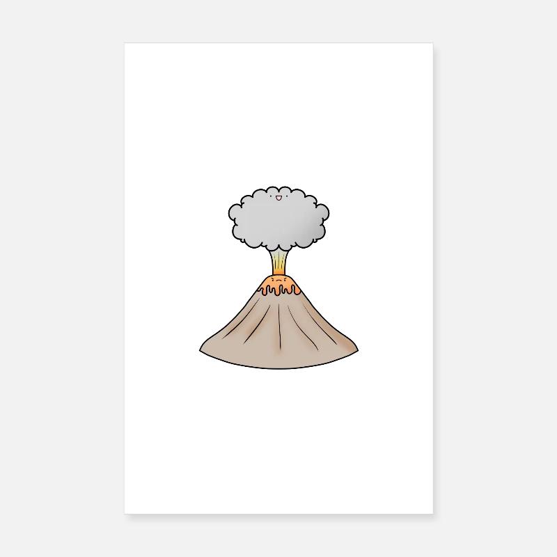 volcan Poster 20 x 30 cm