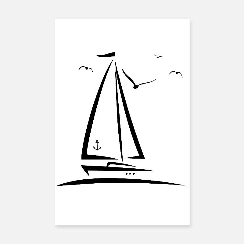 Navigation de plaisance - conception Poster 20 x 30 cm