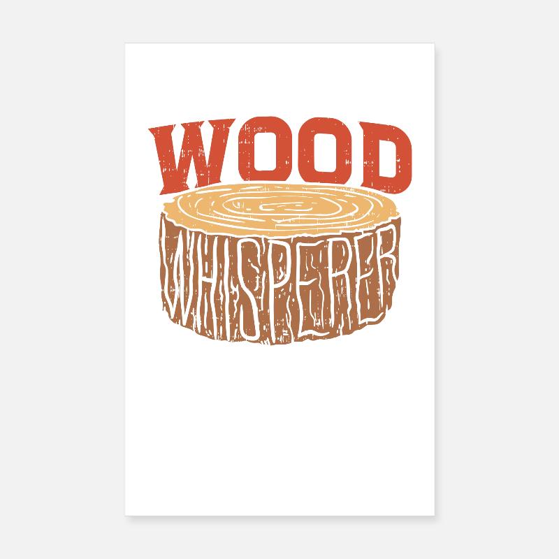 Hache bûcheron ouvrier forestier Poster 20 x 30 cm