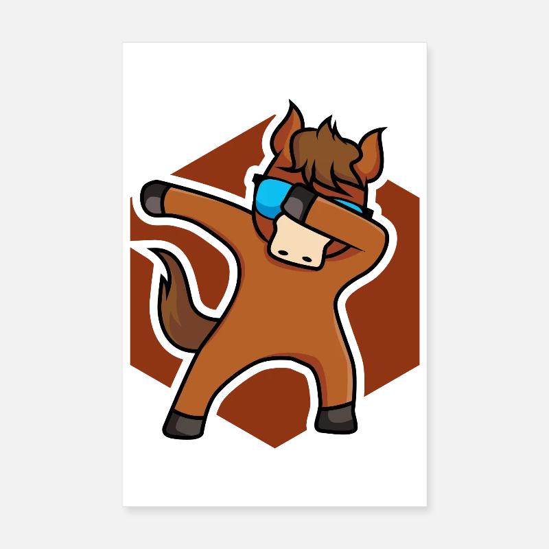 Cheval de cheval cheval - design Poster 20 x 30 cm
