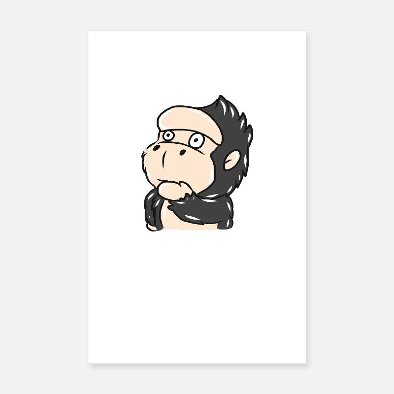 gorille Poster 20 x 30 cm