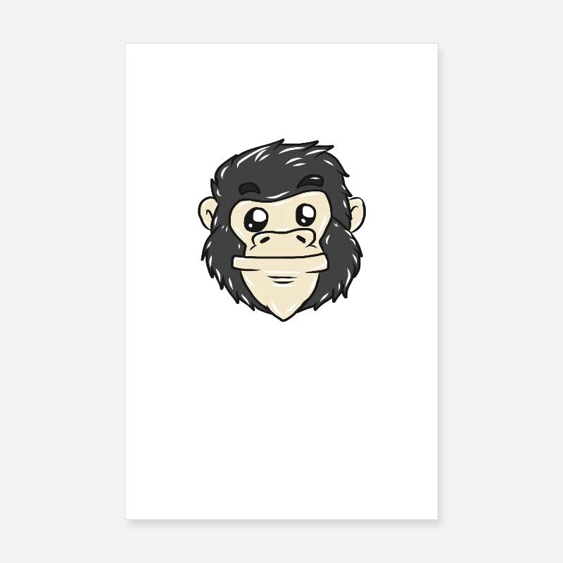 gorille Poster 20 x 30 cm
