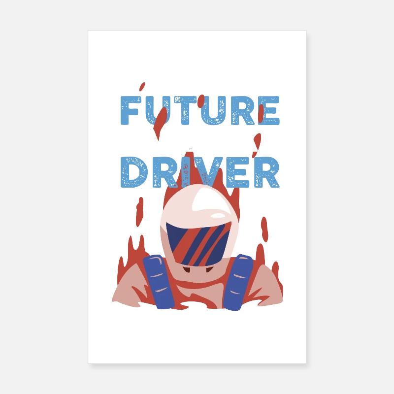 Rennwagen - Future Race Car Driver Poster 20x30 cm