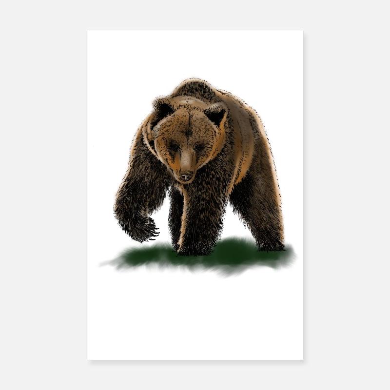 bear Poster 8" x 12" (20x30 cm)