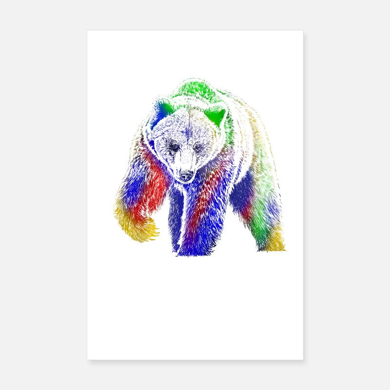 Bear Poster 8" x 12" (20x30 cm)