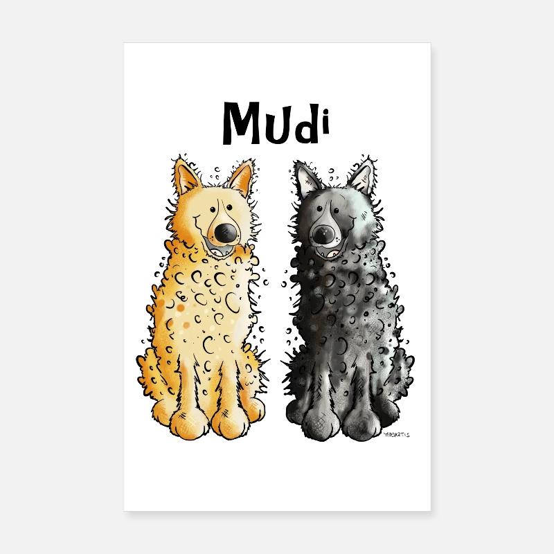 Deux Mudi Poster 20 x 30 cm
