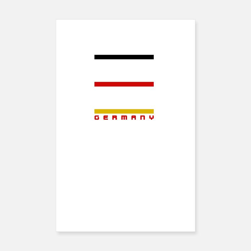 GERMANY FLAG Poster 8" x 12" (20x30 cm)