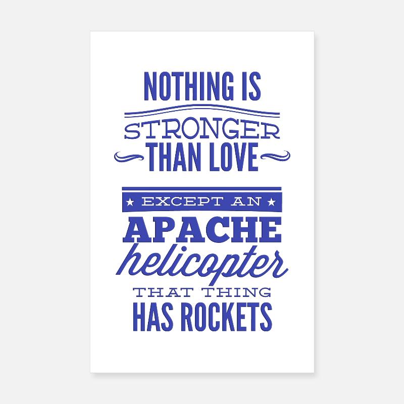 Rien n'est plus fort que l'amour Poster 20 x 30 cm