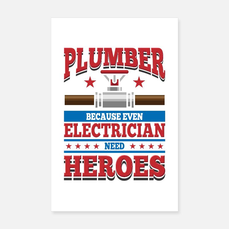 plumber Poster 8" x 12" (20x30 cm)
