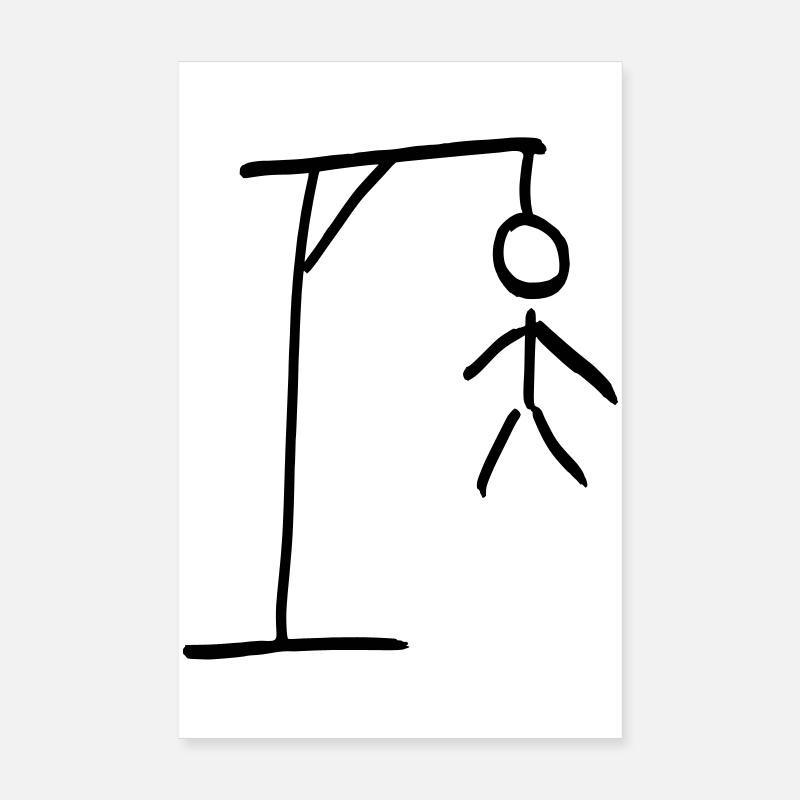 hangman Poster 8" x 12" (20x30 cm)