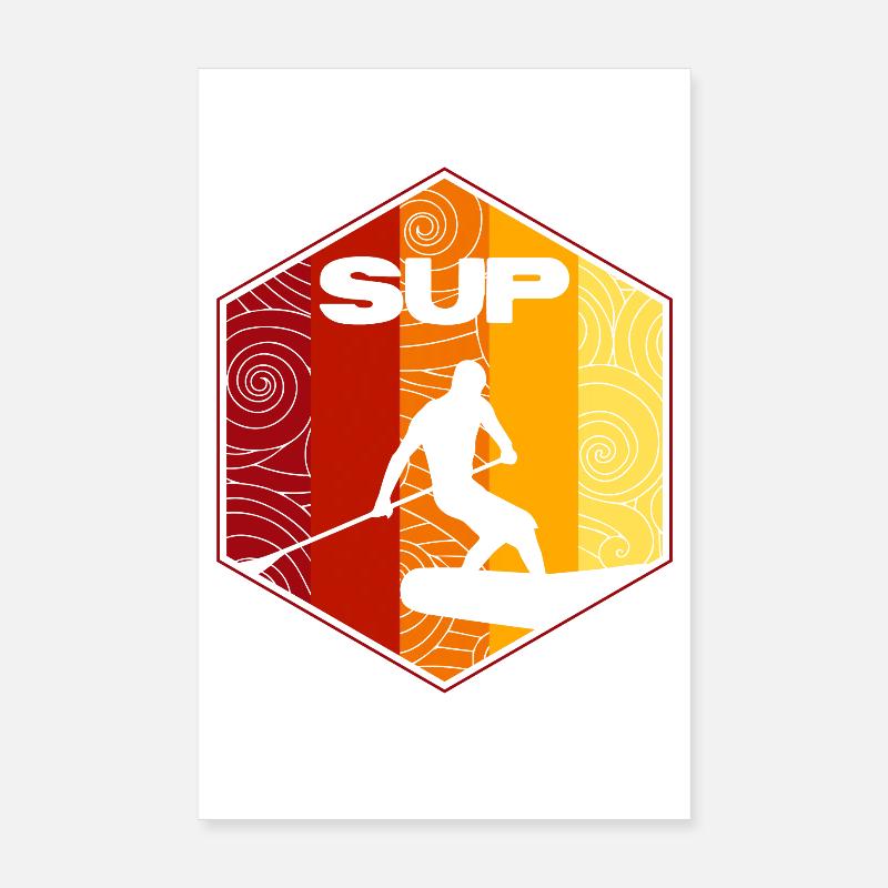 SUP Surf Poster 8" x 12" (20x30 cm)