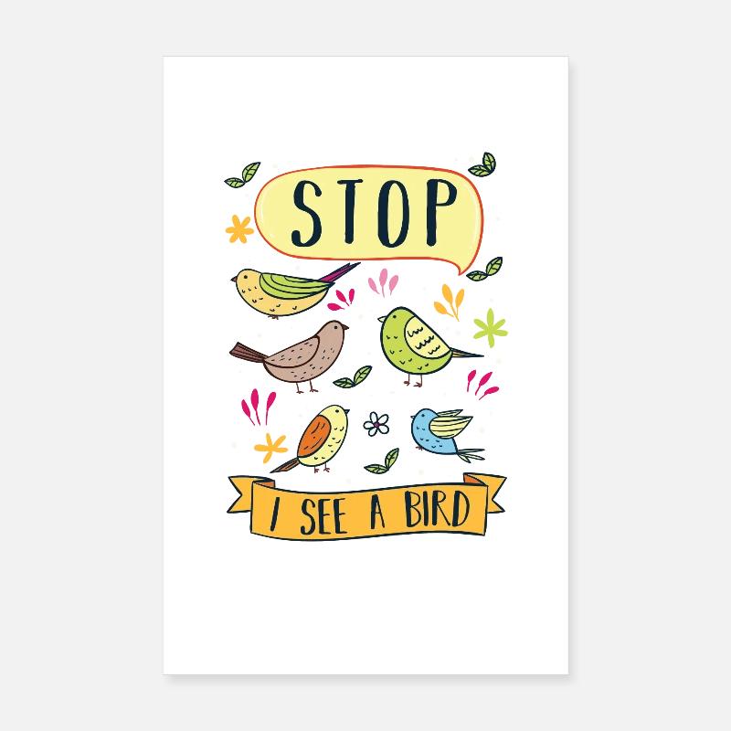 Bird Watching Poster 8" x 12" (20x30 cm)