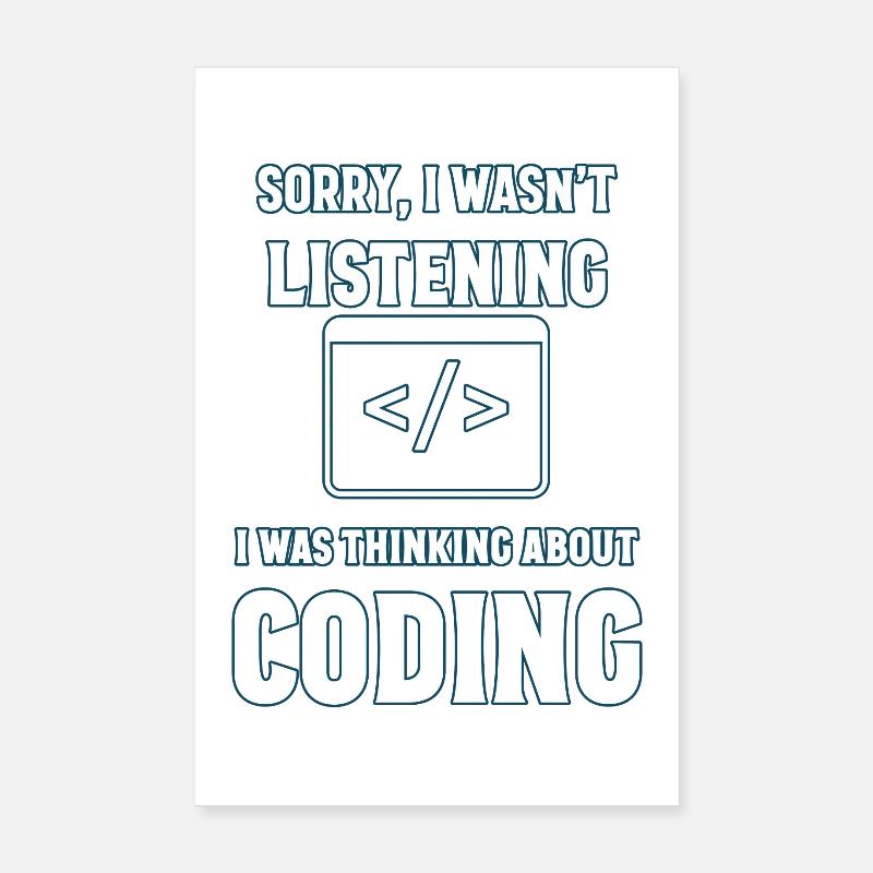 Programmieren Geschenk Poster 20x30 cm