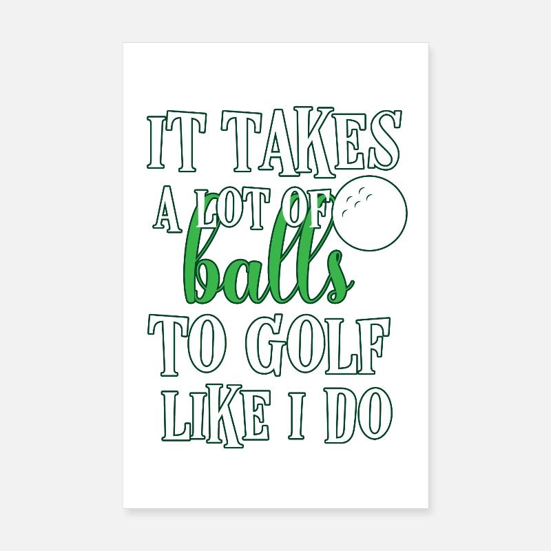 golf Poster 20 x 30 cm