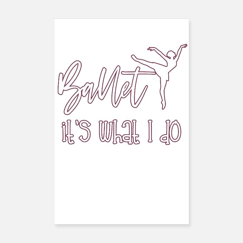 Ballerina Poster 8" x 12" (20x30 cm)