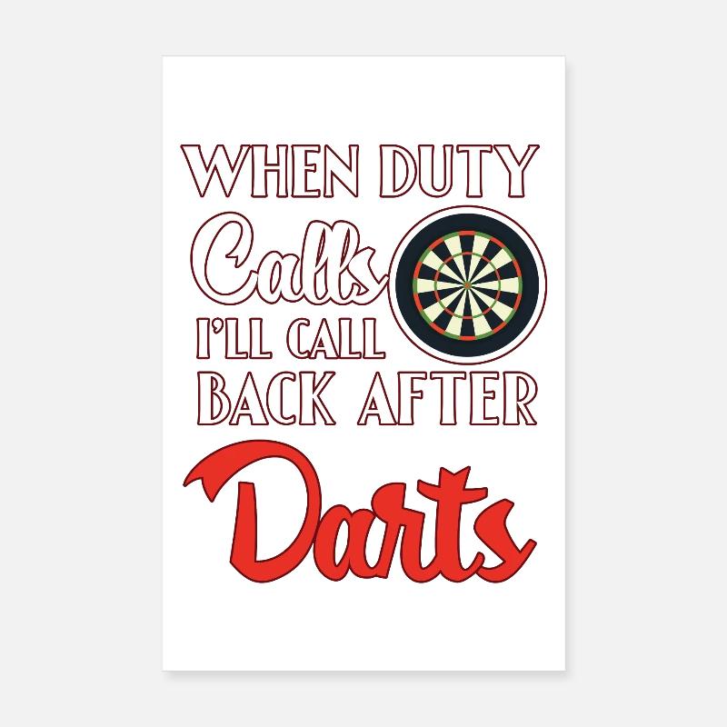 Fléchettes fléchettes Poster 20 x 30 cm