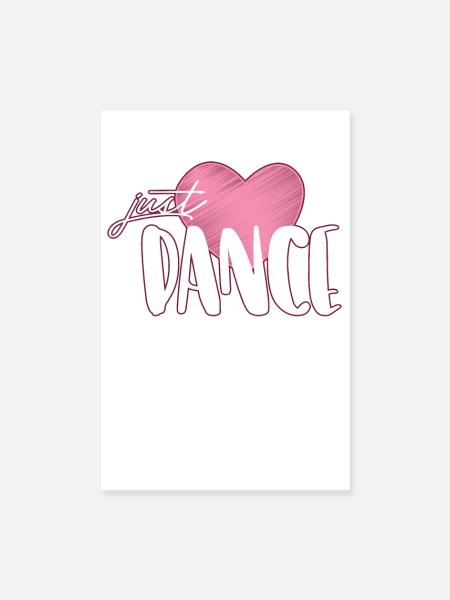 Tanzen - Poster 20x30 cm - Weiß - Vorne