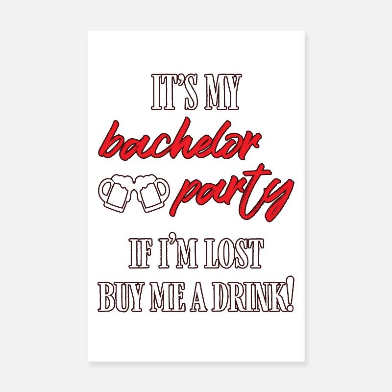 Bachelor Poster 8" x 12" (20x30 cm)