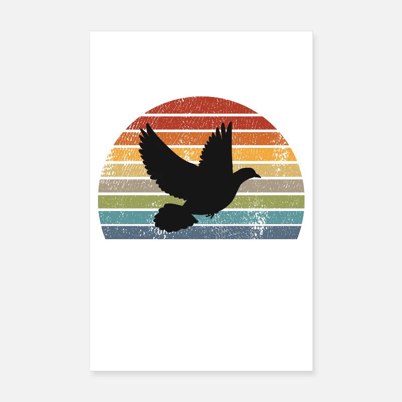 Taube Retro Poster 20x30 cm