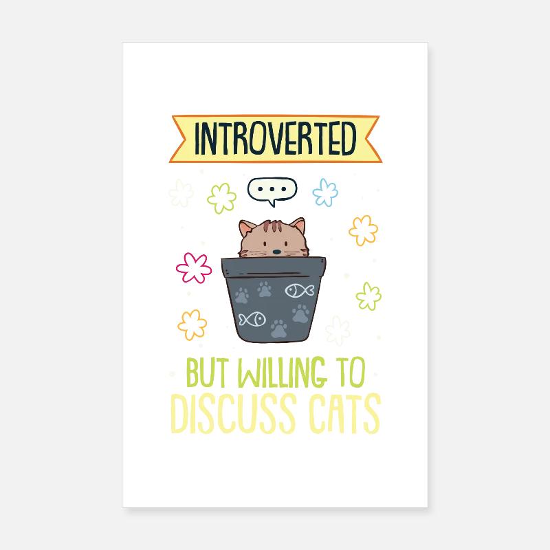 Introvertiert Poster 20x30 cm