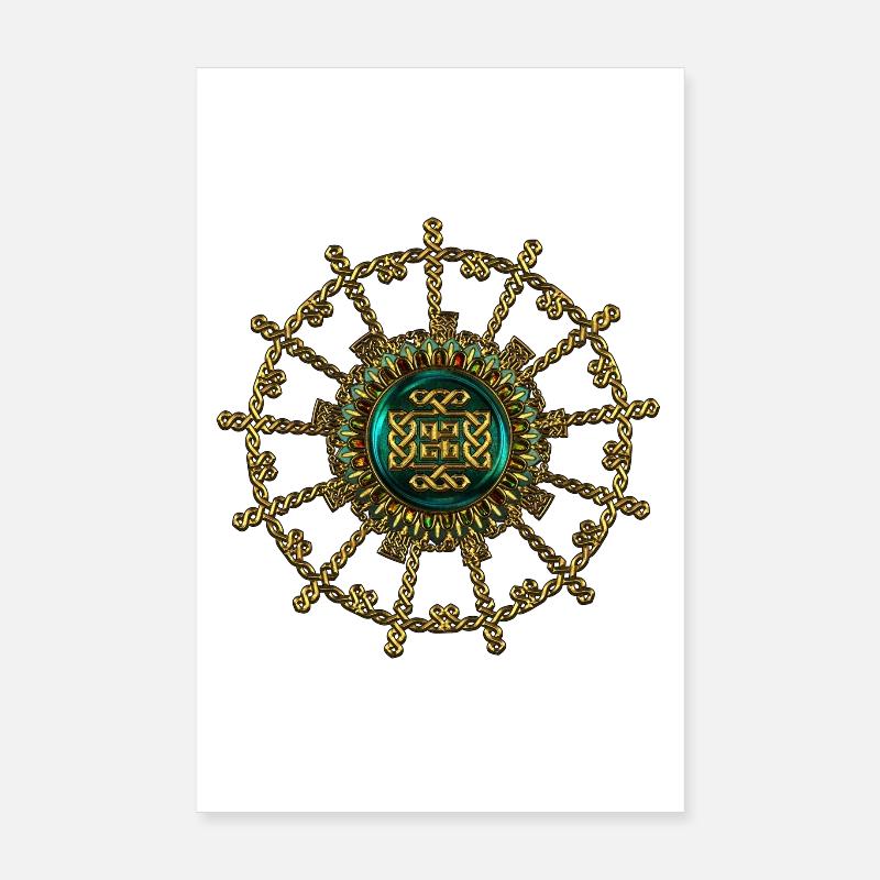 Wunderbare elegante keltische Zeichen Poster 20x30 cm