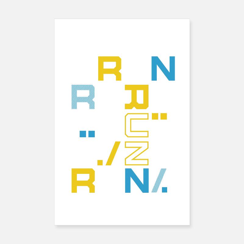 Chemise Run Run Run Poster 20 x 30 cm