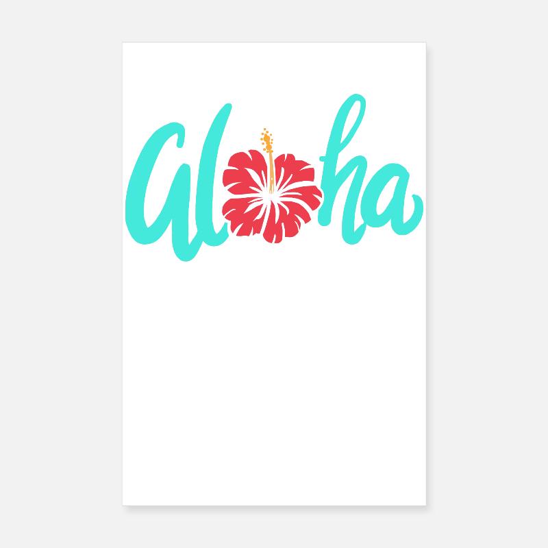 Aloha Poster 8" x 12" (20x30 cm)