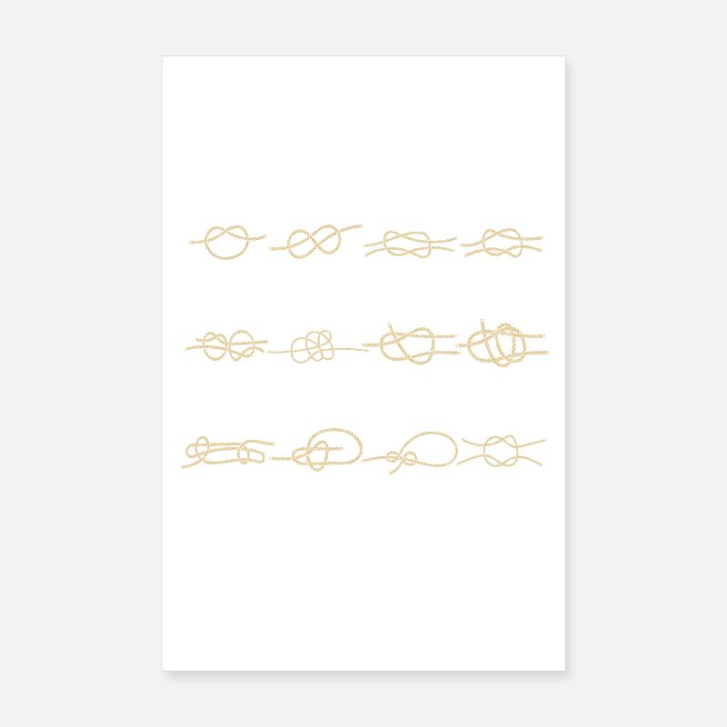 Boote Knotenkunde Knoten Poster 20x30 cm